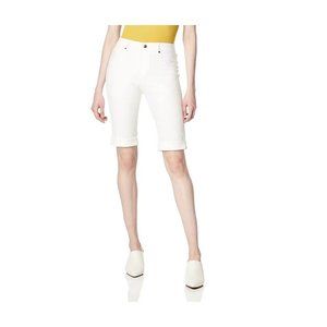 HUE Essentiel U20004  Denim Cuffed Shorts White ( XS )